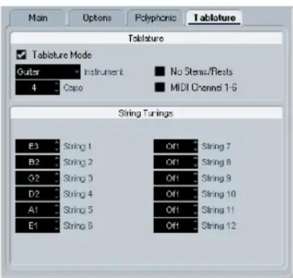 STEINBERG Cubase Studio 5 - Creating tablature automatically - 1