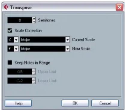STEINBERG Cubase Studio 5 - Transpose - 1