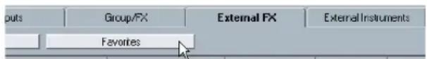 STEINBERG Cubase Studio 5 - About the Favorites buttons - 1