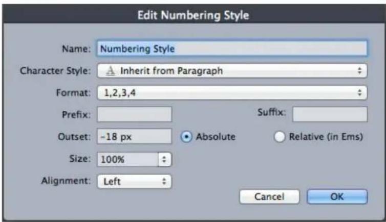 QUARK XPress 2015 - Working with numbering styles - 1