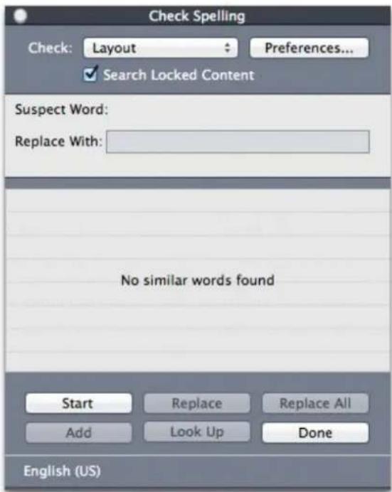 QUARK XPress 2015 - Checking spelling - 1