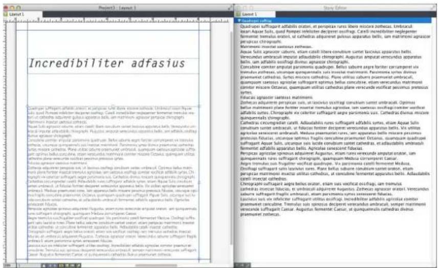 QUARK XPress 2015 - Using Story Editor view - 1