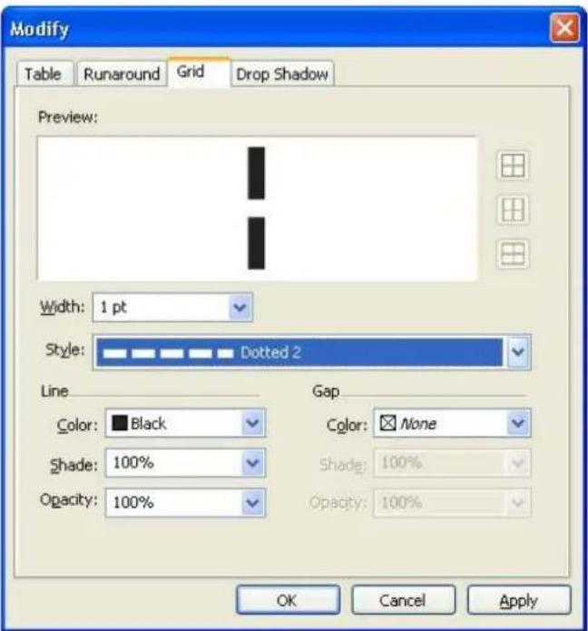 QUARK XPress 2015 - Formatting gridlines - 1