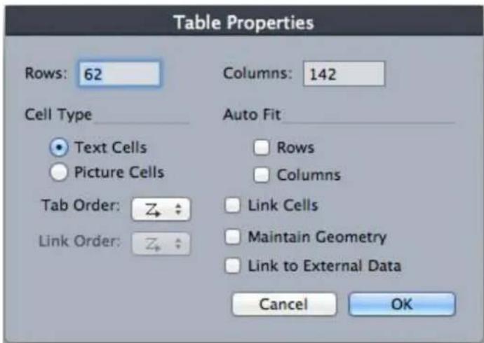 QUARK XPress 2015 - Drawing a table - 1