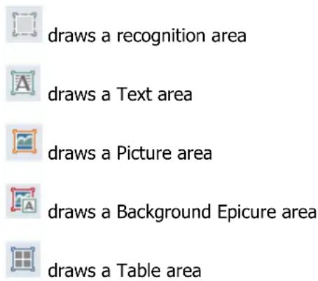 ABBYY FineReader 12.0 - Creating a new area - 1