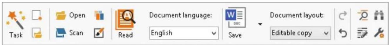 ABBYY FineReader 12.0 - Toolbars - 1