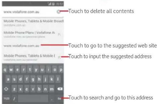 Vodafone Smart First 6 - To go to a web page - 1