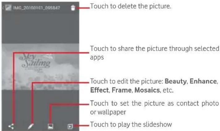 Vodafone Smart First 6 - Working with pictures - 1