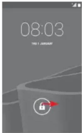 Vodafone Smart First 6 - To unlock phone screen - 1
