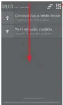 Vodafone Smart First 6 - Notification panel - 1