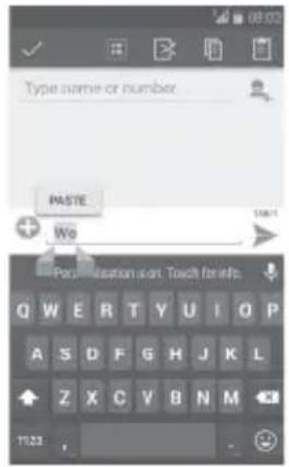 Vodafone Smart First 6 - You can also insert new text - 1