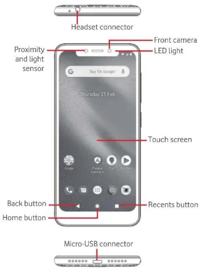Vodafone Smart N10 - Keys and connectors - 1
