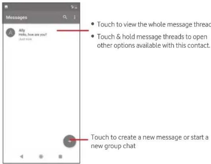 Vodafone Smart N10 - Create a new message - 1