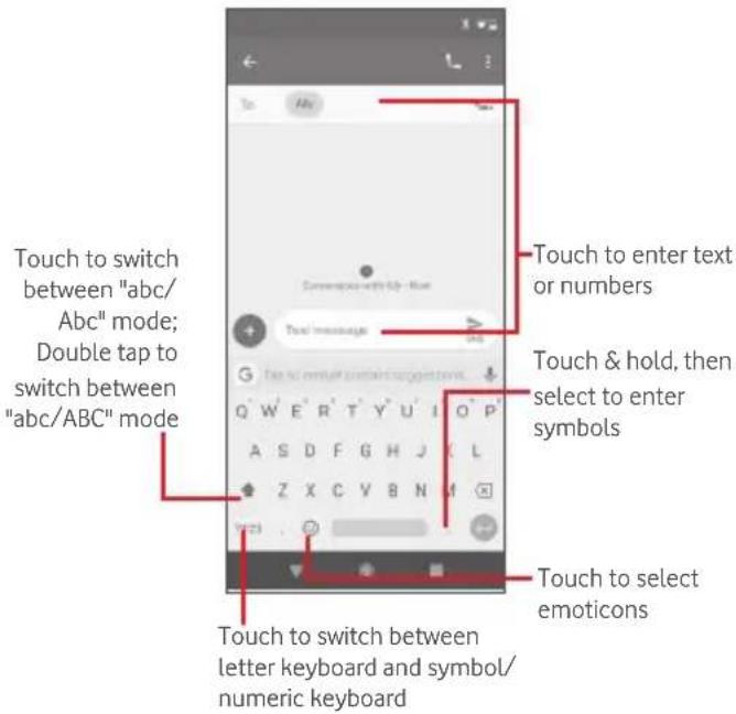 Vodafone Smart N10 - Google keyboard - 1