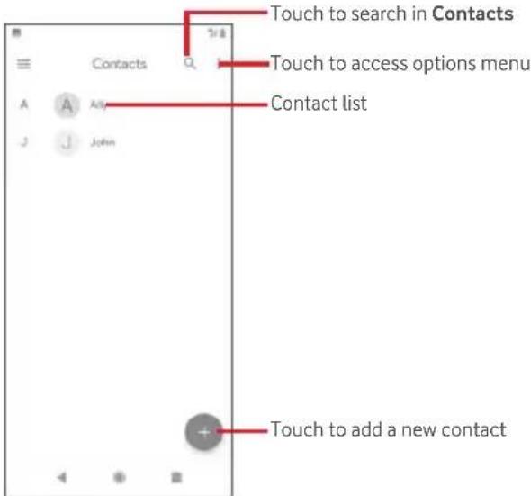 Vodafone Smart N10 - View your contacts - 1