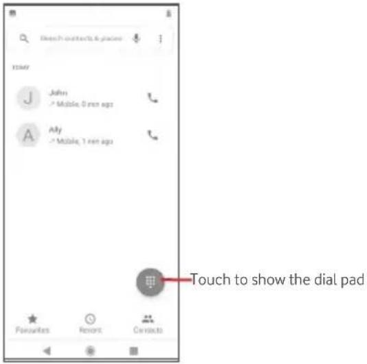 Vodafone Smart N10 - Placing a call - 1