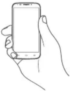 Vodafone Smart N10 - Normal hand-held use position - 1