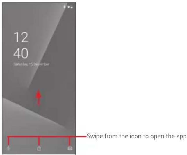 Vodafone Smart N10 - To unlock phone screen - 1
