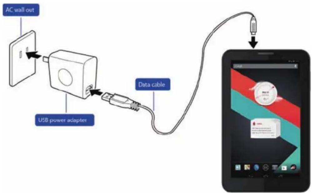 Vodafone Smart Tab III 7 - Charging your Vodafone Smart Tab III - 1