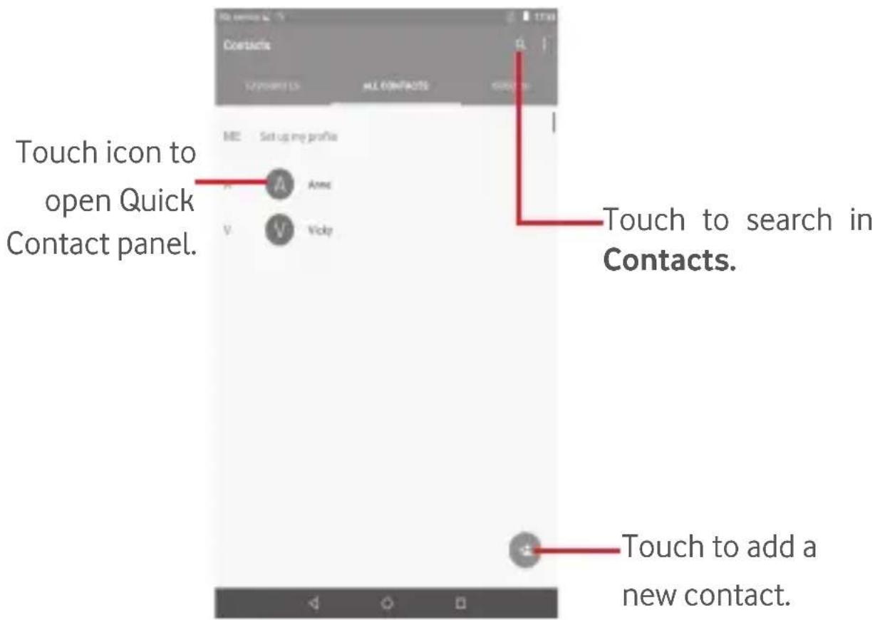 Vodafone Tab Prime 6 - Consult your contacts - 1