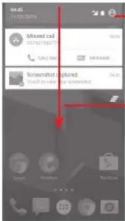 Vodafone Smart Prime 6 - Notification panel - 1