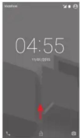 Vodafone Smart Prime 6 - To unlock phone screen - 1