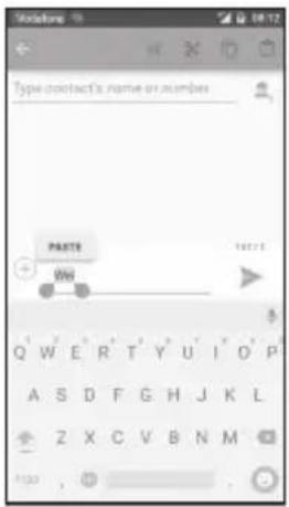Vodafone Smart Prime 6 - You can also insert new text - 1