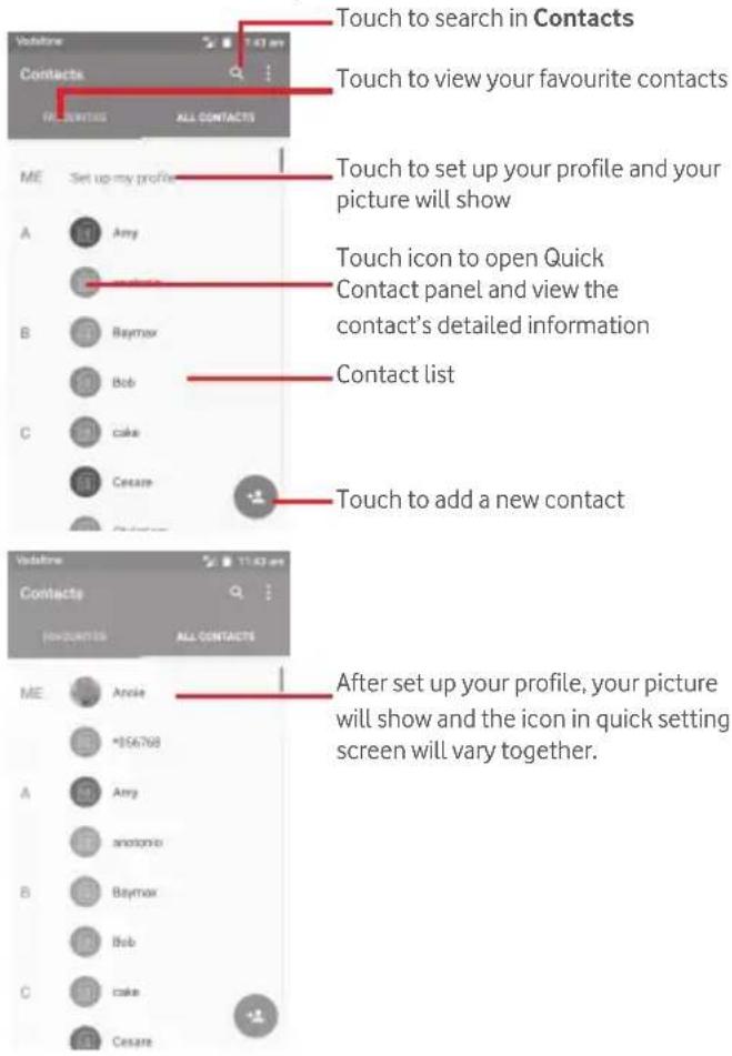 Vodafone Smart Prime 6 - View your contacts - 1