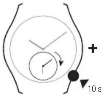 Rado Captain Cook Automatic R32505153 - b. Resynchronising the minute hand clockwise - 1