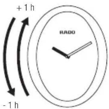 Rado Captain Cook Automatic R32505305 - 2a. Setting the hours / Changing time zone - 1