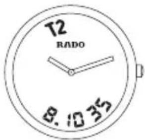 Rado True Thinline R27007092 - T2: Additional time zone adjustment. - 1