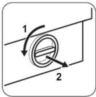 ZANUSSI ZWF 580E - CLEANING THE DRAIN FILTER - 3