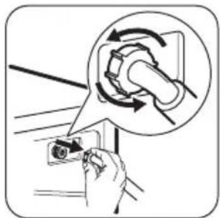 ZANUSSI ZWF 580E - CLEANING THE INLET HOSE AND THE VALVE FILTER - 2