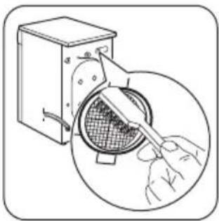 ZANUSSI ZWF 1625 - Cleaning the inlet hose filter and the valve filter - 4