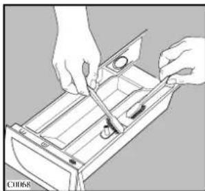ZANUSSI FLE 1416 W - Cleaning the dispenser drawer - 3