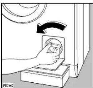 ZANUSSI FLE 1416 W - The water drain filter - 2