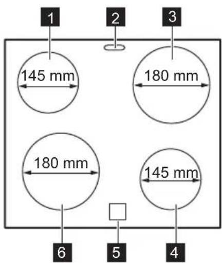ZANUSSI ZCV460TCWA - COOKING SURFACE LAYOUT - 1
