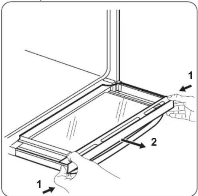 ZANUSSI ZCV460TCWA - REMOVING AND CLEANING THE DOOR GLASSES - TOP OVEN - 2