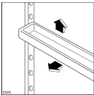 ZANKER ZKK9417K - Positioning the door shelves - 1