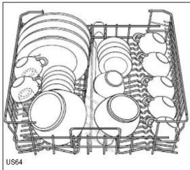 ZANKER ZKS5674W - In case that plates are loaded in the upper basket: - 2