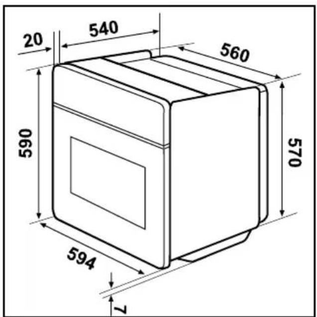 ZANKER ZKH7413W - Building-in under a kitchen counter - 1