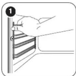 ZANKER KOU20612XK - Removing the shelf supports - 1