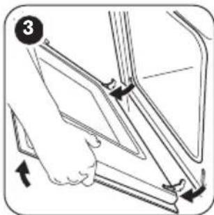ZANKER KOU20612XK - Cleaning the oven door - 5