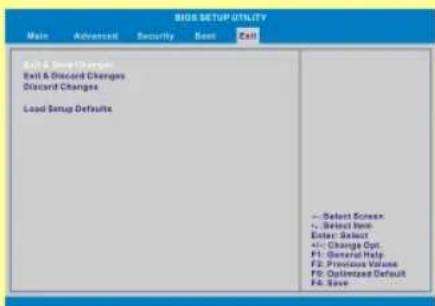MSI CX620 - Exit menu (Beenden-Menü) - 1