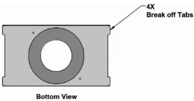 4X Break off Tabs Bottom View