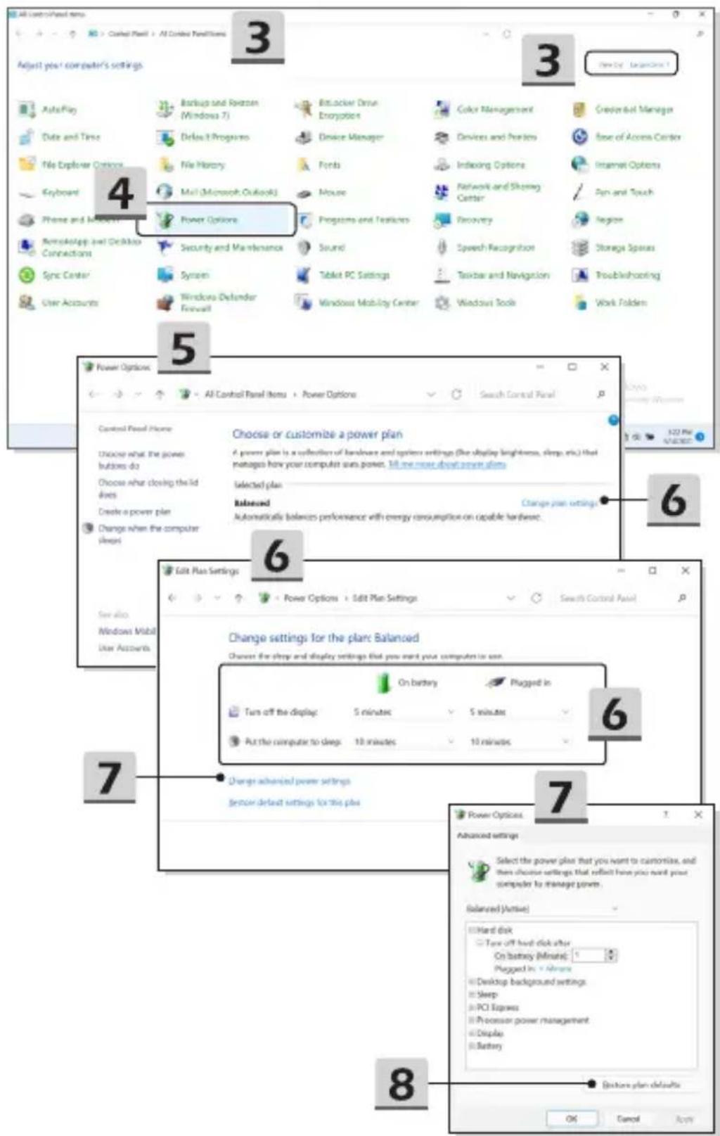 MSI Creator 15 - Auswählen oder individualisieren eines Energiesparplan - 3