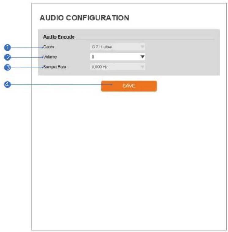 Digital Watchdog MegaPix DWC-MB75WI4T - Audio Configuration - 1