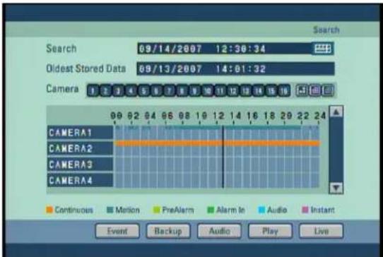 Digital Watchdog DW716N-1000 - Selecting cameras and changing search bar line - 1