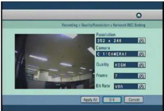 Digital Watchdog DW716N-1000 - Network REC Setting - 1