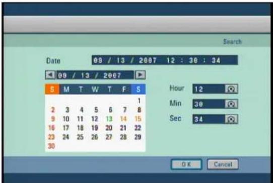 Digital Watchdog DW716N-1000 - Selecting date and time - 1